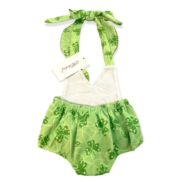 NWT Milediiy St. Patrick’s Day green gold sequin romper matching headband - Picture 5 of 5